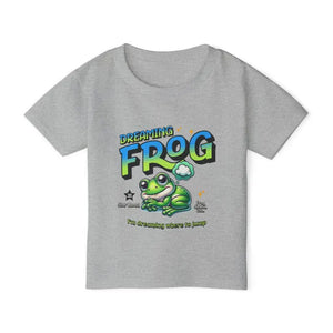Dreaming Frog Heavy Cotton Toddler Tee - Ultimate Comfort Adventure Wear - T-shirts