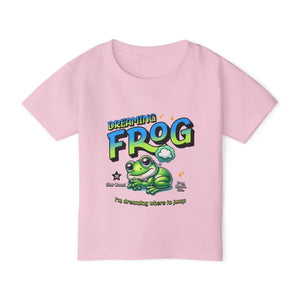 Dreaming Frog Heavy Cotton Toddler Tee - Ultimate Comfort Adventure Wear - T-shirts
