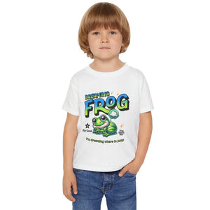 Dreaming Frog Heavy Cotton Toddler Tee - Ultimate Comfort Adventure Wear - T-shirts