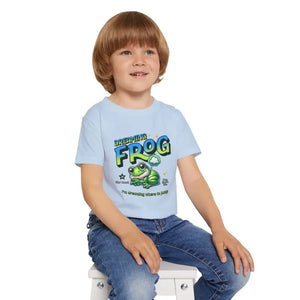 Dreaming Frog Heavy Cotton Toddler Tee - Ultimate Comfort Adventure Wear - Light Blue / 2t - T-shirts