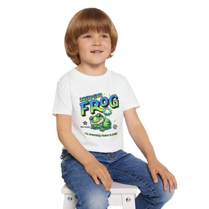 Dreaming Frog Heavy Cotton Toddler Tee - Ultimate Comfort Adventure Wear - White / 2t - T-shirts