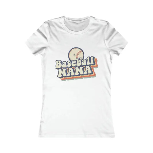 Home Run with Baseball Mama Women’s Tee! - l / White T-shirt