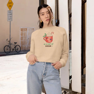 Cozy Cropped Fleece Pullover - Holiday Vibes - Dipaliz - Sweatshirts - s