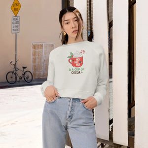 Cozy Cropped Fleece Pullover - Holiday Vibes - Dipaliz - Sweatshirts - s