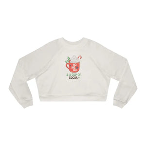 Cropped Fleece Pullover Holiday Vibes Cozy Winter Top - Dipaliz - Sweatshirts