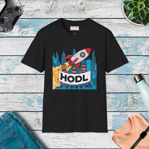Softstyle T-shirt Unique Hodl Gang Rocket - Dipaliz - T-shirts