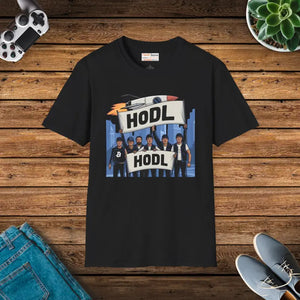Hodl Gang Rocket Unisex Softstyle Tee - Dipaliz - Black / s - T-shirts