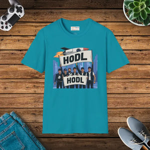 Hodl Gang Rocket Unisex Softstyle Tee - Dipaliz - Tropical Blue / s - T-shirts