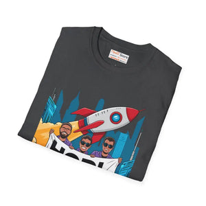 Unique Hodl Gang Rocket Design Unisex Crypto Tee - Dipaliz - T-shirts