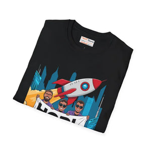 Unique Hodl Gang Rocket Design Unisex Crypto Tee - Dipaliz - T-shirts