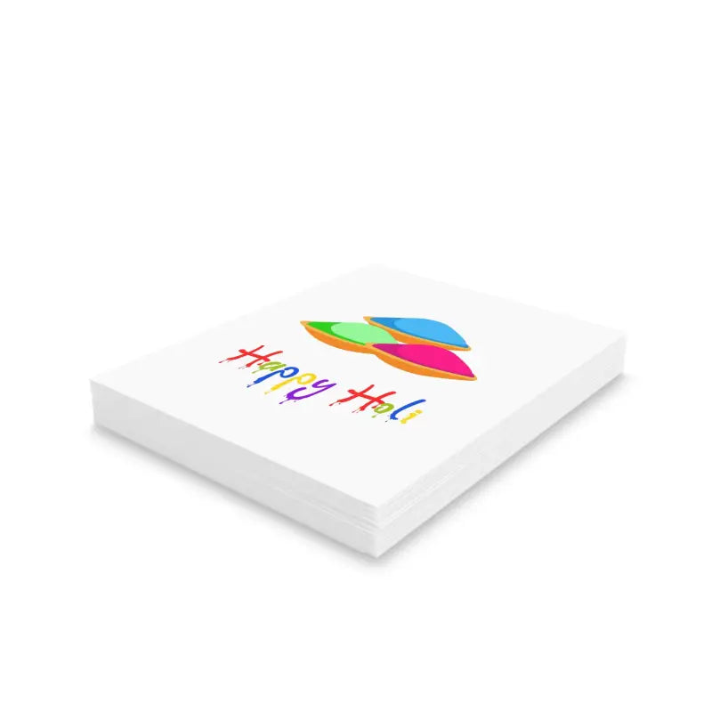 Happy Holi Greeting Cards with Matching White Envelopes - Paper Products