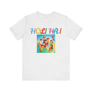 Holi Hai Jersey Short Sleeve Tee - Vibrant Festival Style - Dipaliz - T-shirts