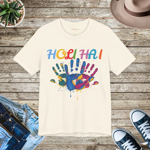 Soft Jersey Short Sleeve Tee - Holi Hai Festival - Dipaliz - T-shirts