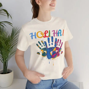 Holi Hai- Festival of Colors Unisex Jersey Short Sleeve Tee - T-shirt