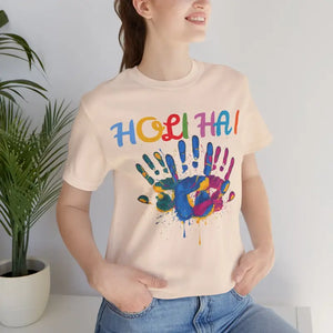 Holi Hai- Festival of Colors Unisex Jersey Short Sleeve Tee - T-shirt