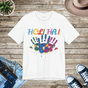 Holi Hai- Festival of Colors Unisex Jersey Short Sleeve Tee - T-shirt