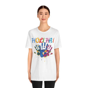 Holi Hai- Festival of Colors Unisex Jersey Short Sleeve Tee - T-shirt