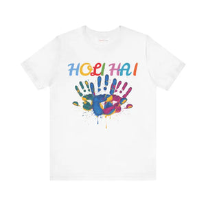Holi Hai- Festival of Colors Unisex Jersey Short Sleeve Tee - White / s - T-shirt