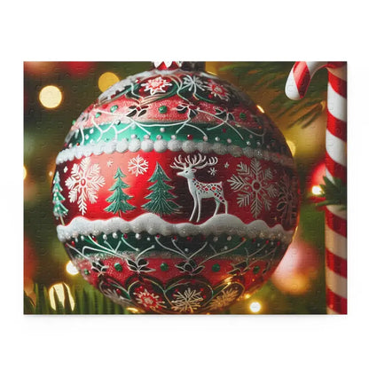 Unwrap Holiday Fun with our Christmas Ornament Puzzle - 14’’ × 11’’ (252 Pcs)