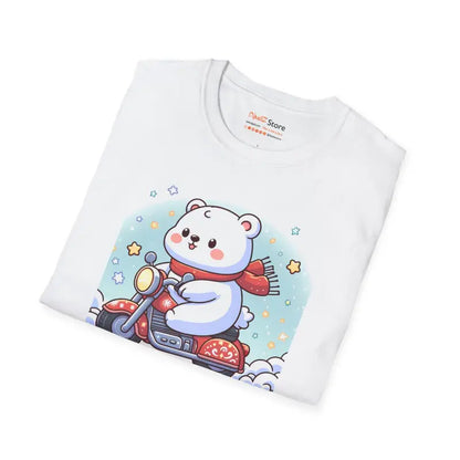 Get Festive: Holiday Hustle Polar Bear Scooter Tee - T-shirt