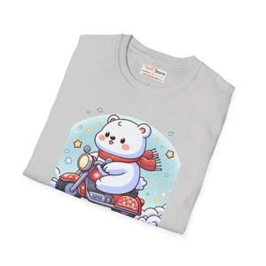 Soft Cotton Polar Bear Scooter Tee - Holiday - Dipaliz - T-shirts