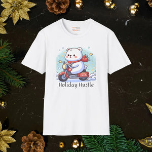 Soft Cotton Polar Bear Scooter Tee - Holiday - Dipaliz - T-shirts