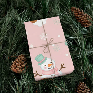Gingerbread Gift Wrap - Pink Holiday Paper - Dipaliz - Wrapping