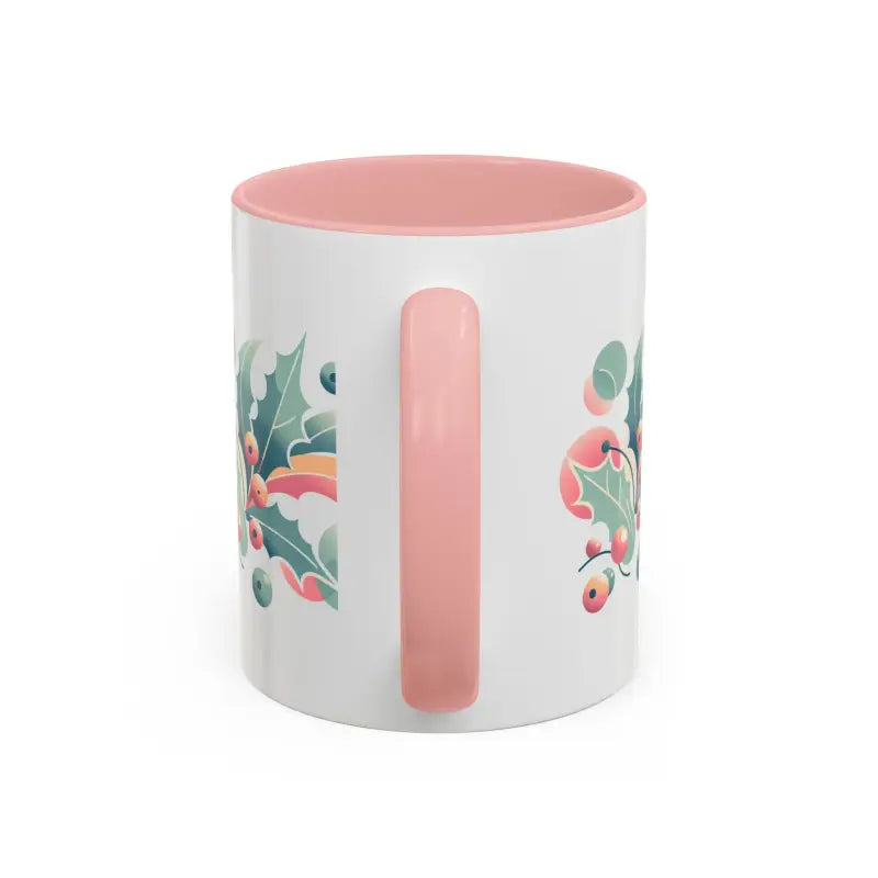 Holly Leaves Accent Coffee Mug - Elevate your Morning Ritual