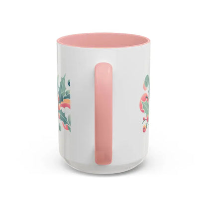 Holly Leaves Accent Coffee Mug - Elevate your Morning Ritual