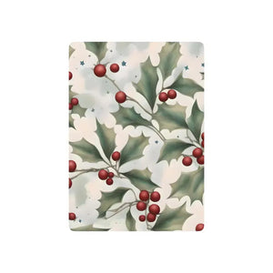 Festive Holly Leaves Poker Playing Cards - Dipaliz - 2.5’’ x 3.5’’ / White / Semi Glossy - Card Games
