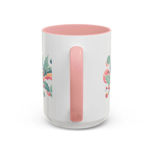Festive Holly Leaves Accent Mug - Morning Ritual - Dipaliz - Mugs