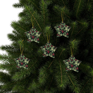 Holly Leaves Festive Ceramic Ornaments Christmas - Dipaliz - Holiday