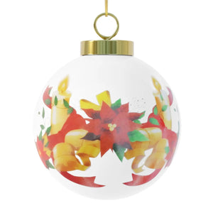 Exquisite Christmas Ball – Holly Leaves Ceramic - Dipaliz - Holiday Ornaments