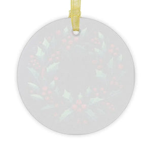 Dazzling Glass Ornaments with Vibrant Holly Leaves - Dipaliz - Holiday