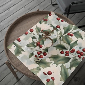 Gift Wrap Papers - Holly Leaves Red Berries Christmas - Dipaliz - Wrapping Paper