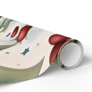 Gift Wrap Papers - Holly Leaves Red Berries Christmas - Dipaliz - Wrapping Paper