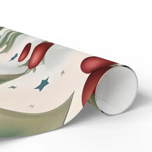 Gift Wrap Papers - Holly Leaves Red Berries Christmas - Dipaliz - Wrapping Paper
