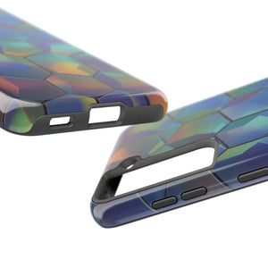 Holographic Tough Phone Case - Iridescent Hexagon - Dipaliz - Mobile Cases