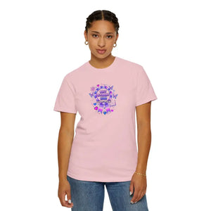 Holographic Scholar Vibes Tee - Student Evers Light Purple - Dipaliz - T-shirt