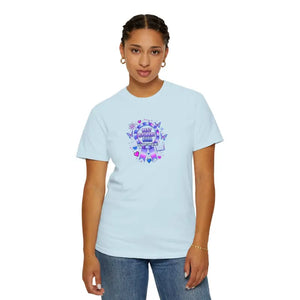 Holographic Scholar Vibes Tee - Student Evers Light Purple - Dipaliz - T-shirt