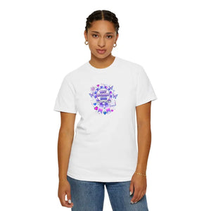 Holographic Scholar Vibes Tee - Student Evers Light Purple - Dipaliz - T-shirt
