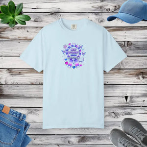 Holographic Scholar Vibes Tee - Student Evers Light Purple - Dipaliz - Chambray / s - T-shirt