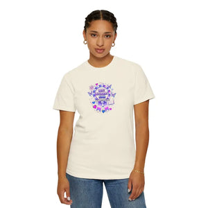 Holographic Scholar Vibes Tee - Student Evers Light Purple - Dipaliz - T-shirt