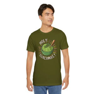 Bold Holy Guacamole Tee - Cozy Avocado Print - Dipaliz - T-shirts