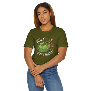 Bold Holy Guacamole Tee - Cozy Avocado Print - Dipaliz - T-shirts