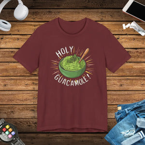 Bold Holy Guacamole Tee - Cozy Avocado Print - Dipaliz - T-shirts