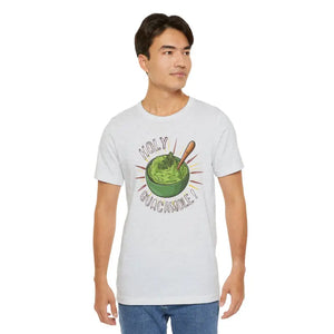 Bold Holy Guacamole Cozy Tee - Avocado Print Fun Style - Dipaliz - T-shirts