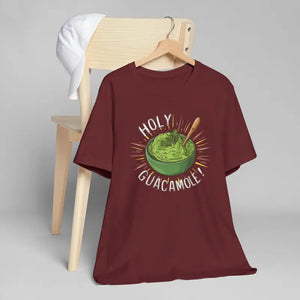 Bold Holy Guacamole Cozy Tee - Avocado Print Fun Style - Dipaliz - T-shirts