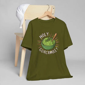Bold Holy Guacamole Cozy Tee - Avocado Print Fun Style - Dipaliz - T-shirts