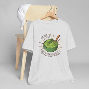 Bold Holy Guacamole Cozy Tee - Avocado Print Fun Style - Dipaliz - T-shirts